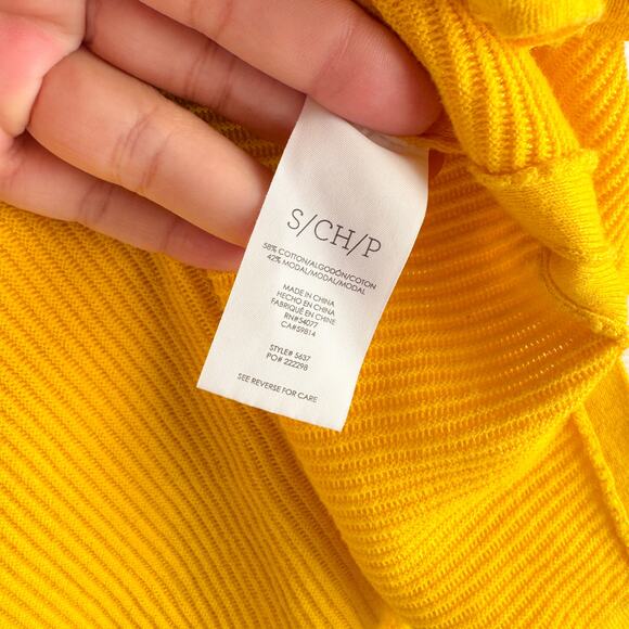 Cabi Yellow Sunny Snap Front Knit Cardigan Sweater - Small - Picture 4 of 8